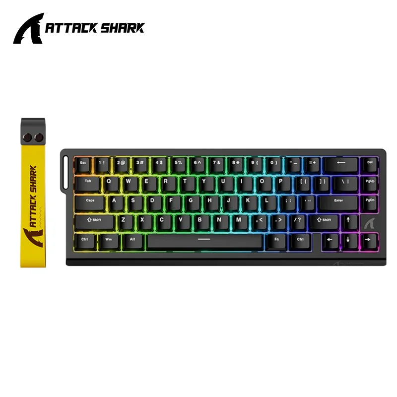 ATTACK SHARK, X68 HE, Mechanical Keyboard, 128K Scan Rate, 0.01Mm RT Accuracy, Magnetic Switch, Gaming, RGB, Hot-Swappable