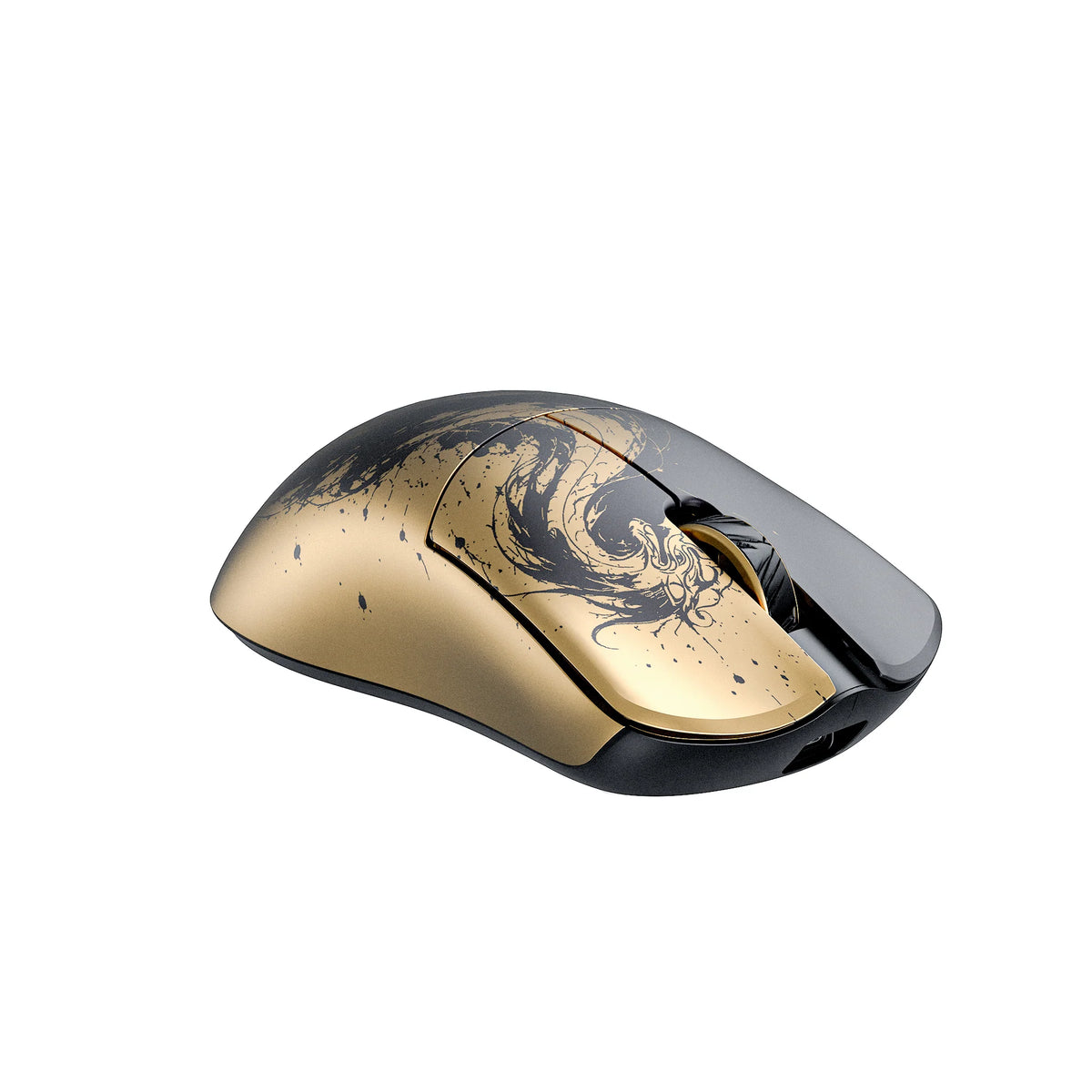 Huan M × Xi'An Museum Limited Edition Magnesium Alloy Gaming Mouse - Black / Gold