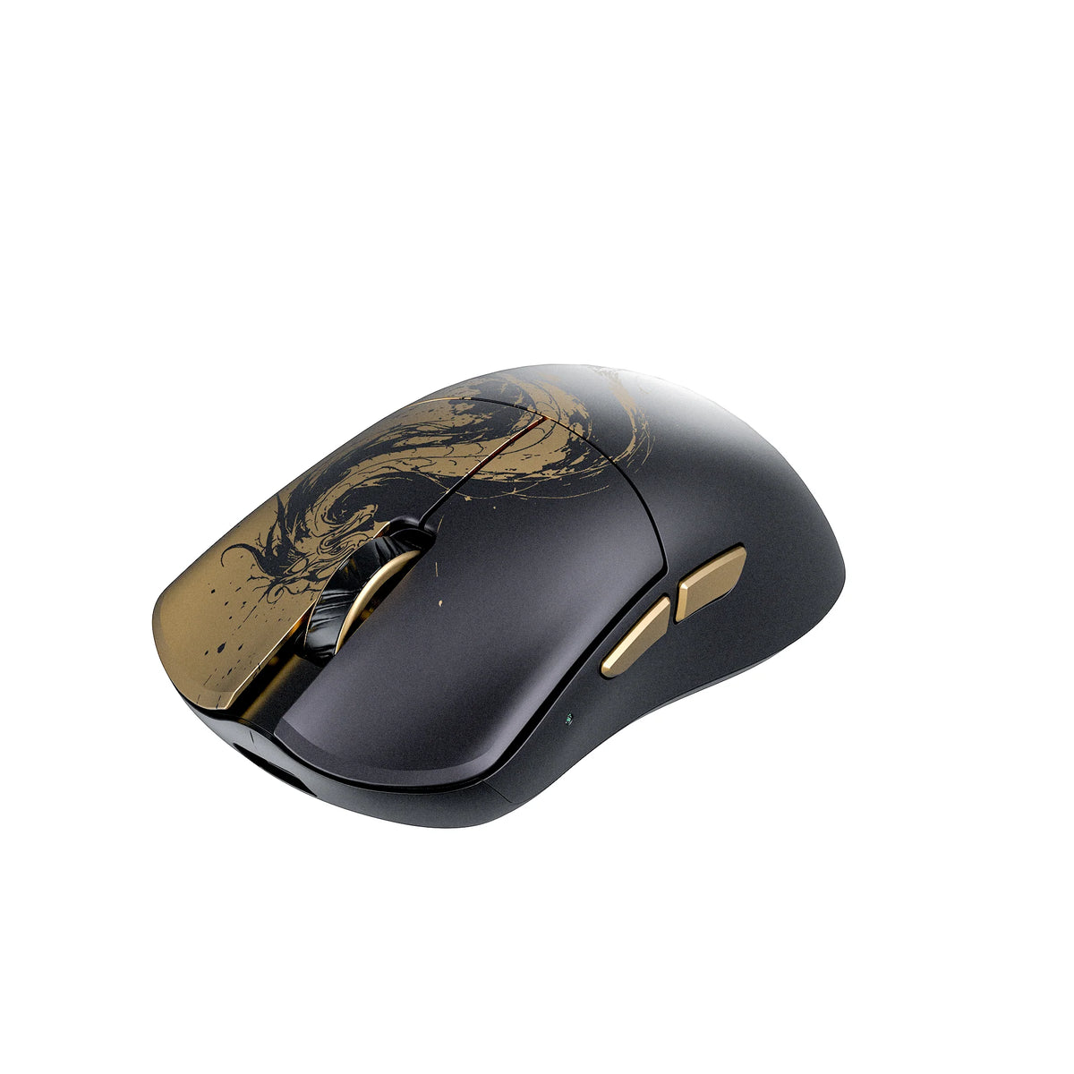 Huan M × Xi'An Museum Limited Edition Magnesium Alloy Gaming Mouse - Black / Gold