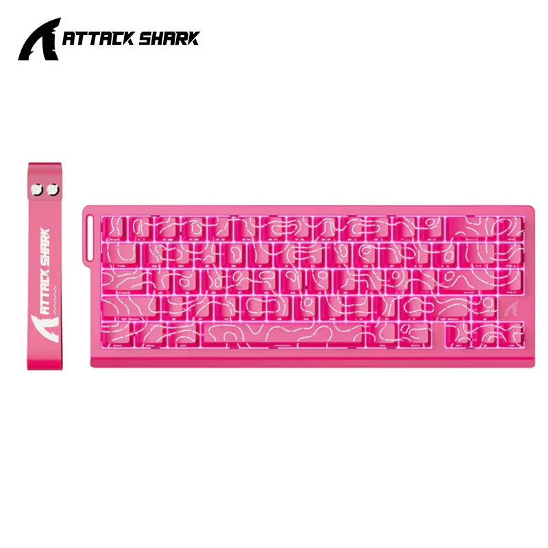ATTACK SHARK, X68 HE, Mechanical Keyboard, 128K Scan Rate, 0.01Mm RT Accuracy, Magnetic Switch, Gaming, RGB, Hot-Swappable