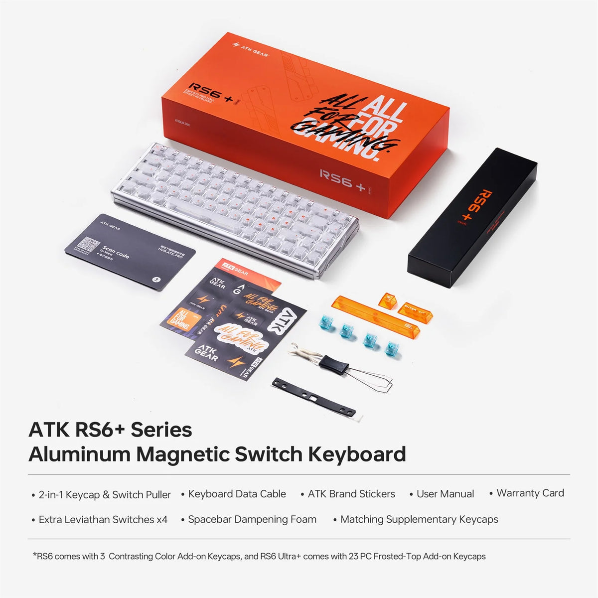 ATK RS6+ Aluminum Magnetic Switch Keyboard